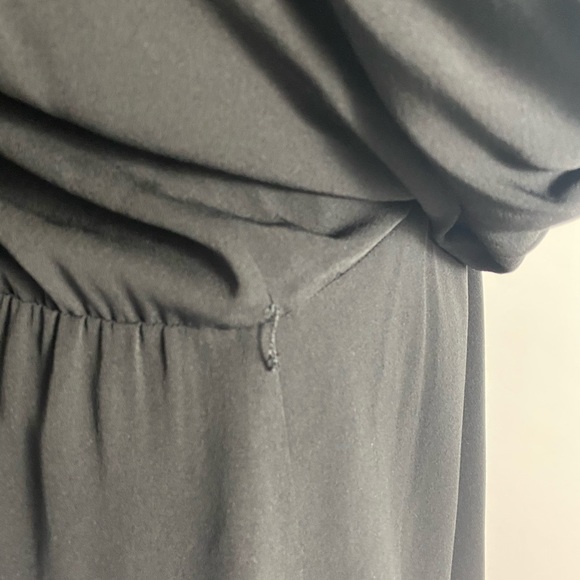 DVF Rachel Lilly Silk Crepe Cowl Neck Dress Black 2 - Picture 2 of 12